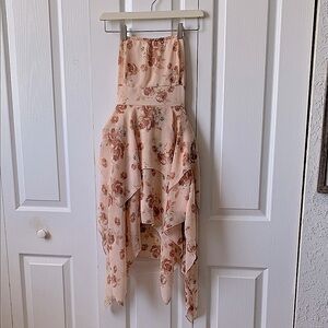Forever 21 Floral Strapless Dress